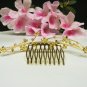 Fancy golden crystal comb ;Wedding tiara;bride bridesmaid headpiece ;opera accessories#5470g