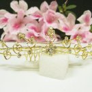 Fancy golden crystal comb ;Wedding tiara;bride bridesmaid headpiece ;opera accessories#5471g