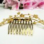Wedding tiara;Fancy golden crystal comb ;bride bridesmaid headpiece ;opera accessories#5472g