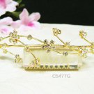 Wedding tiara;Fancy golden crystal comb ;bride bridesmaid headpiece ;opera accessories#5477g