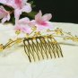 Wedding tiara;Fancy golden crystal comb ;bride bridesmaid headpiece ;opera accessories#5477g