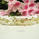 Wedding tiara;Fancy golden crystal comb ;bride bridesmaid headpiece ;opera accessories#5548g