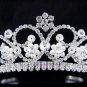 Wedding tiara;silver pearl crystal tiara ;bride bridesmaid headpiece ;opera accessories#790s