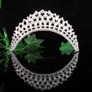 Wedding tiara;elegance silver crystal tiara ;bride bridesmaid headpiece ;opera accessories#760