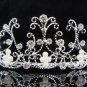 Wedding tiara;silver pearl crystal tiara ;bride bridesmaid headpiece ;opera accessories#5033s