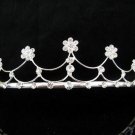 Silver Wedding tiara;crystal tiara ;bride bridesmaid headpiece ;opera accessories#3652