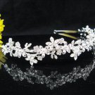 Silver Wedding tiara;crystal headband ;bride bridesmaid headpiece ;opera accessories#4735