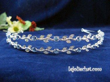 Silver Wedding tiara;crystal headband ;bride bridesmaid headpiece ;opera accessories#534b
