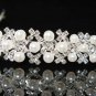 Silver Bridal tiara;crystal pearl wedding headband ;bridesmaid headpiece ;opera accessories#1474