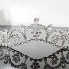 Sweet Silver Bridal tiara;crystal wedding tiara ;bridesmaid headpiece;Teen girt headband #8784