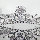 Silver Fancy Bridal tiara;crystal wedding tiara ;bridesmaid headpiece;Teen girt headband #1069