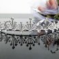 Silver Fancy Bridal tiara;crystal wedding tiara ;bridesmaid headpiece;Teen girt headband #1036