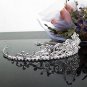 Silver Fancy Bridal tiara;crystal wedding tiara ;bridesmaid headpiece;Teen girt headband #1098