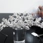 Silver Fancy Bridal tiara;crystal wedding tiara ;bridesmaid headpiece;Teen girt headband #1211
