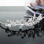 Silver Fancy Bridal tiara;crystal wedding tiara ;bridesmaid headpiece;Teen girt headband #1211