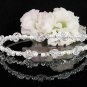 Silver Fancy Bridal tiara;crystal wedding tiara ;bridesmaid headpiece;Twin Floral headband #115s