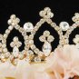 Golden Sweet Fancy Bridal tiara;crystal wedding tiara ;bridesmaid headpiece;bride headband #7290g