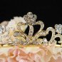 Golden Sweet Fancy Bridal tiara;crystal wedding tiara ;bridesmaid headpiece;bride headband #579g