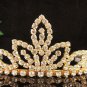 Golden Sweet Bridal tiara;crystal wedding tiara ;bridesmaid headpiece;Teen girt headband #8241g