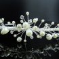 Fancy Pearl Bride Headband;Bridal Tiara;Silver Rhinestone Wedding Headband;opera tiara#9042