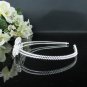 silver Bridal Tiara;Bride regal ;cute bow dancer regal ;Rhinestone Wedding Headband;opera tiara#1135