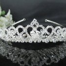 Sweet Bride regal ;Bridal Tiara;dancer regal ;Silver Rhinestone Wedding Headband;opera tiara#1624