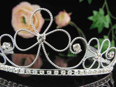 Silver Bridal Tiara;Bride regal ;dancer regal ;Gorgeous Rhinestone Wedding Headband;opera tiara#4872