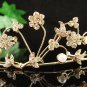 Bridal Tiara;Bride golden headband;dancer regal ;Rhinestone Wedding Headpiece;opera tiara#531g