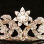 Bride golden AB headband;Bridal Tiara;dancer regal ;Rhinestone Wedding Headpiece;opera tiara#591g