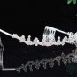 Bridal Tiara;Bride Silver Regal;dancer regal;Occasion comb;opera Rhinestone Wedding tiara#7163