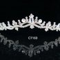 Bridal Tiara;Bride Silver Regal;dancer regal;Occasion comb;opera Rhinestone Wedding tiara#7163