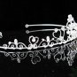 Dancer regal;Bridal Tiara;Bride Silver Imperial ;comb;opera Rhinestone Wedding tiara#7282