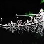 Dancer regal;Bridal Tiara;Bride Silver Imperial ;comb;opera Rhinestone Wedding tiara#7282p