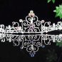 Dancer regal;Bridal Tiara;Bride Silver Imperial ;comb;opera Rhinestone Wedding tiara#7282p