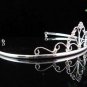 Sweet Dancer regal;Bridal Tiara;Bride Silver Imperial ;comb;opera Rhinestone Wedding tiara#8257