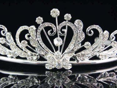 Fancy Bride Silver comb;Sweet Dancer regal;Bridal Tiara;opera Rhinestone Wedding tiara#507