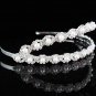TWIN Bride Silver headband;Sweet Dancer regal;Bridal Tiara;opera Rhinestone Wedding tiara#75