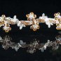 Floral Bride Silver headband;Sweet Dancer regal;Bridal Tiara;opera Rhinestone Wedding tiara#585y
