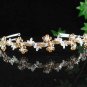 Floral Bride Silver headband;Sweet Dancer regal;Bridal Tiara;opera Rhinestone Wedding tiara#585y