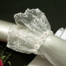 Embroidery Pearl Bridesmaid wrist gloves;Dancer Opera Accessories;Bridal wedding Accessories#15i