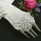Satin Pearl Bridesmaid finger-less gloves;Dancer Opera Accessories;Bridal wedding Accessories#64i