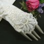 Satin Pearl Bridesmaid finger-less gloves;Dancer Opera Accessories;Bridal wedding Accessories#64i