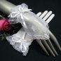 Organza Finger-less Bridesmaid wrist gloves;Dancer Opera Accessories;Bridal wedding Accessories#78w