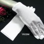 Satin white wrist Bridesmaid gloves;Dancer Opera Accessories;Bridal wedding Accessories#3w