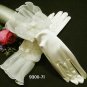 Satin organza wrist Bridesmaid gloves;Dancer Opera Accessories;Bridal wedding Accessories#7i
