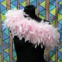 Pink Fancy Feather Wrap;Bridesmaid shawl;Dancer Opera Scarves ;Bridal Rope ;wedding Tippet#01