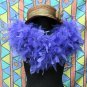 purple Fancy Feather Wrap;Bridesmaid shawl;Dancer Opera Scarves ;Bridal Rope ;wedding Tippet#05