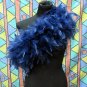 Navy Fancy Feather Wrap;Bridesmaid shawl;Dancer Opera Scarves ;Bridal Rope ;wedding Tippet#07