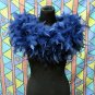 Navy Fancy Feather Wrap;Bridesmaid shawl;Dancer Opera Scarves ;Bridal Rope ;wedding Tippet#07