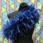 Navy Fancy Feather Wrap;Bridesmaid shawl;Dancer Opera Scarves ;Bridal Rope ;wedding Tippet#07